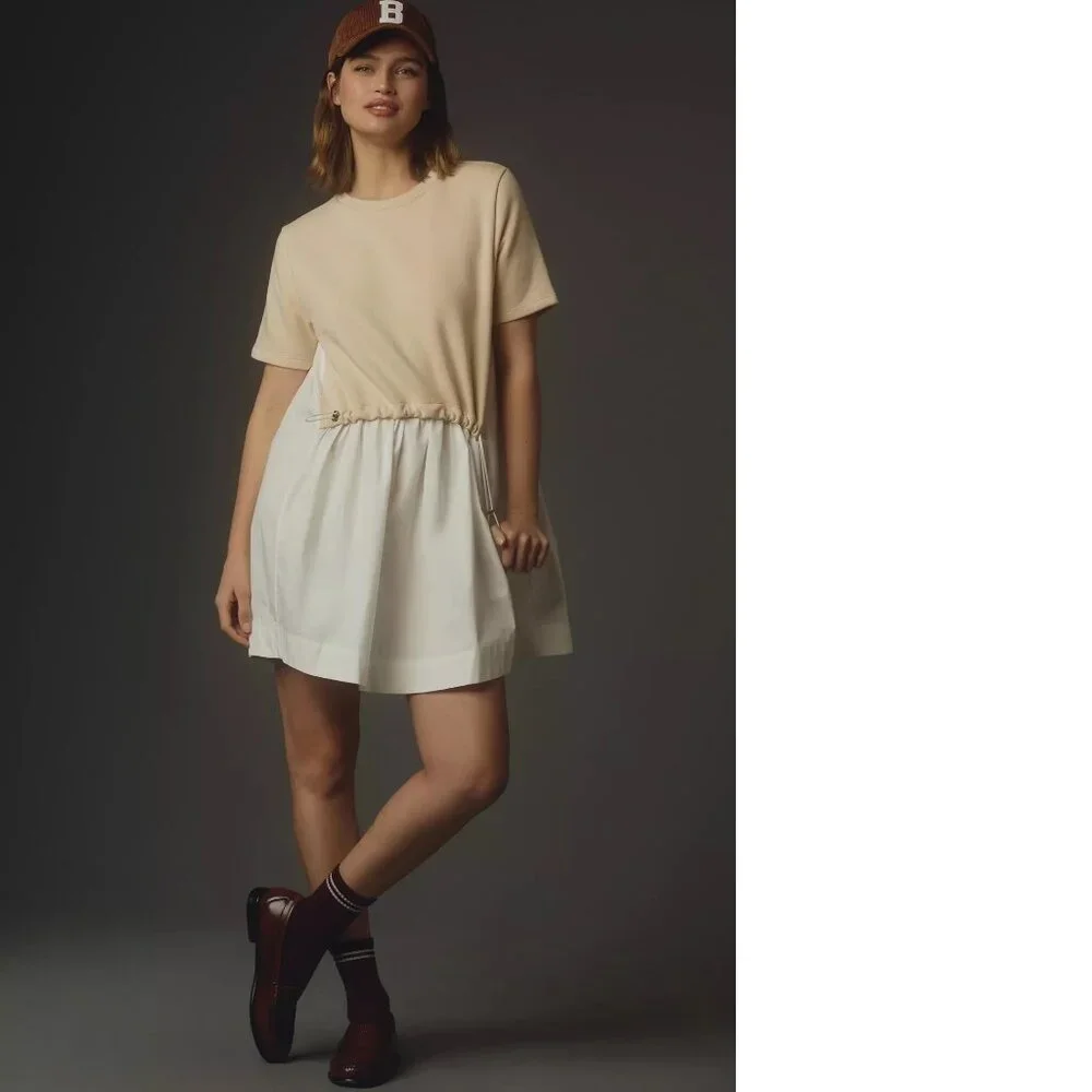 Pilcro Short-Sleeve Sweatshirt Twofer Mini Dress SIZE 1x new with tag